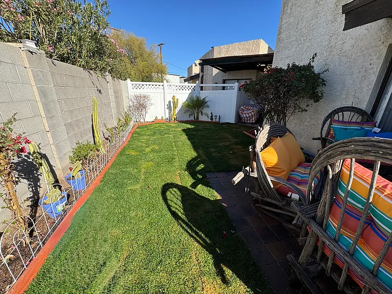 Nice long fenced-in yard.