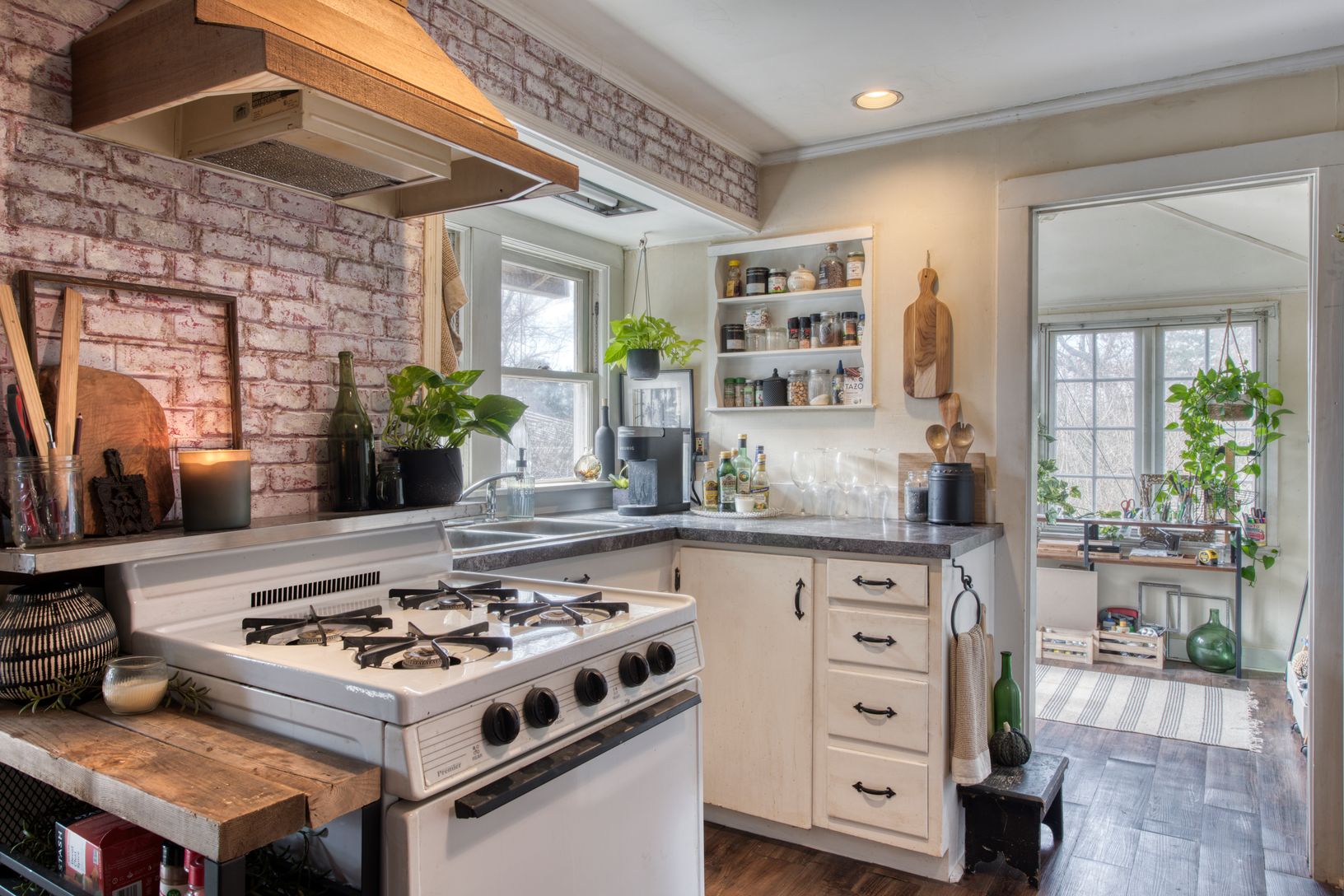  Upper Apt. Kitchen/Sunlit Porch