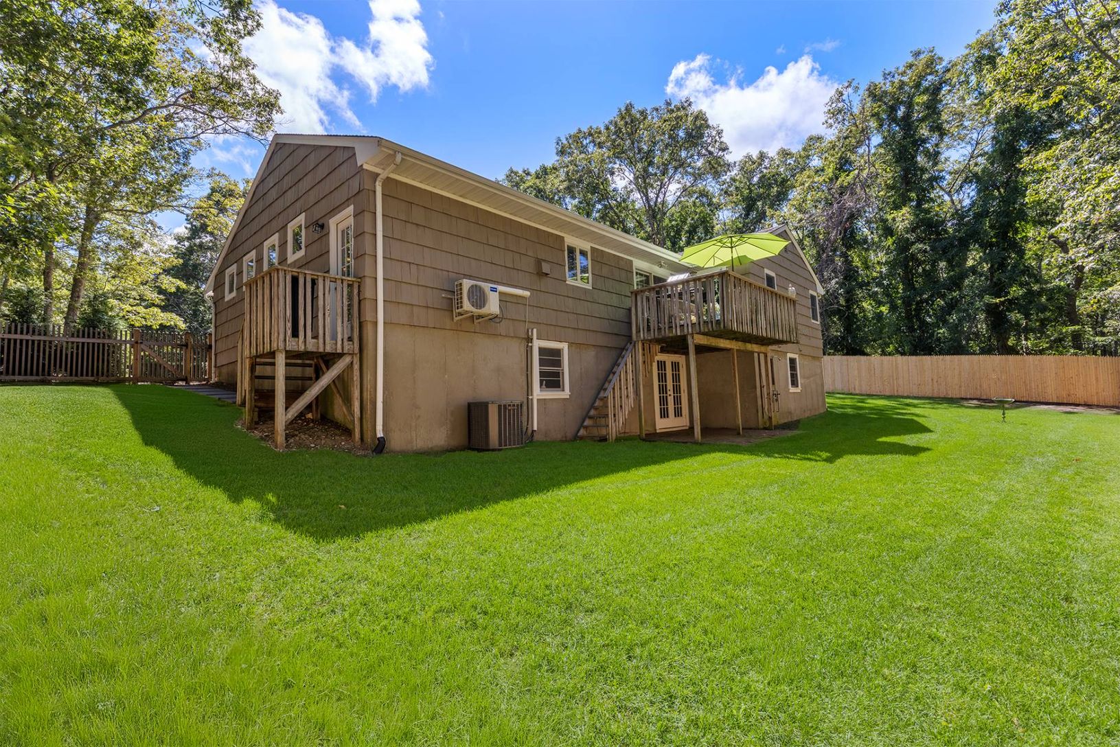 Rear of property with room for pool