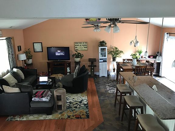 Open concept living/dining/kitchen area