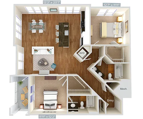 Floor plan B7-1-1263