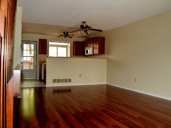 Brand new laminate wood floor in the living room