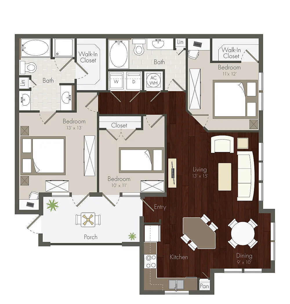 Floor plan C2 - 3X2