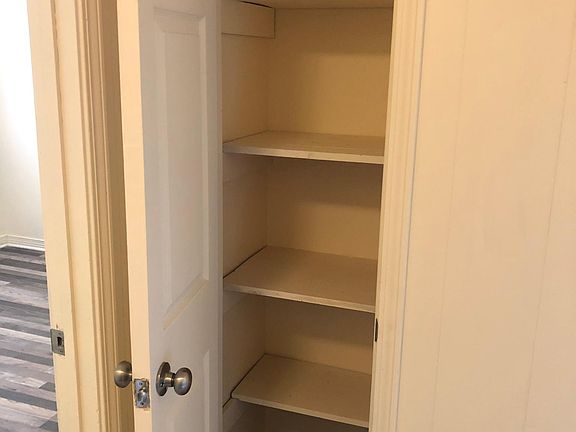 Linen closet in hallway