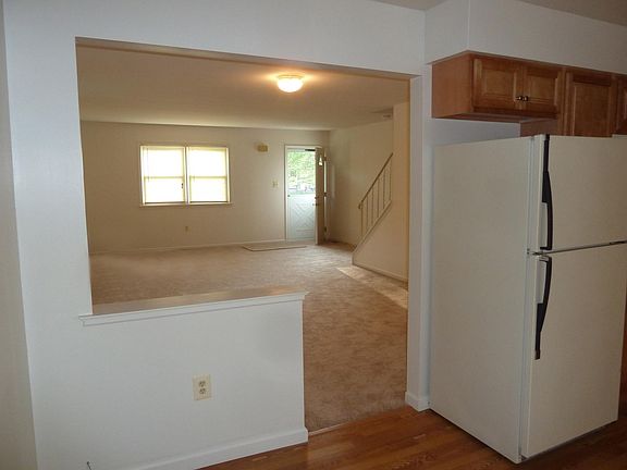 Kitchen looking into Dining Room and Living Room