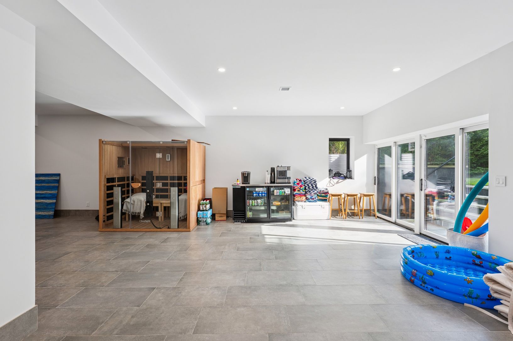  Expansive Lower Level with High Ceilings & Infrared Sauna