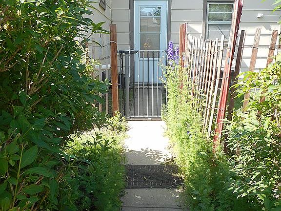 View to back door