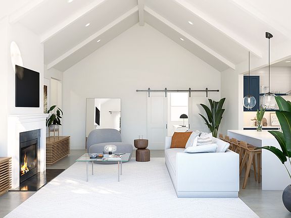 Great room with high ceilings