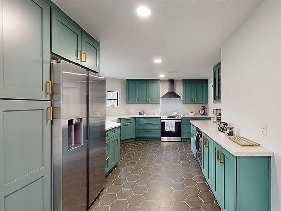 Full functional kitchen with working appliances.
