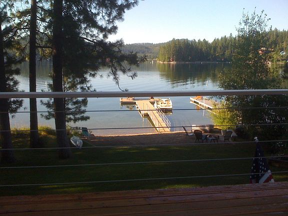 View of beach & lake