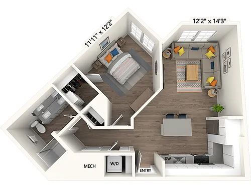 Floor plan AM12-M-Scheme II