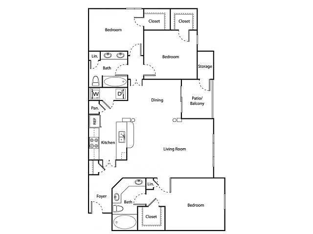 Floor plan Pontchartrain