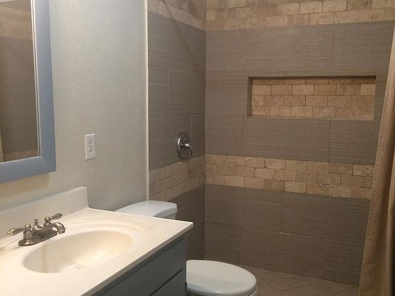 full bath, walk in tiled shower