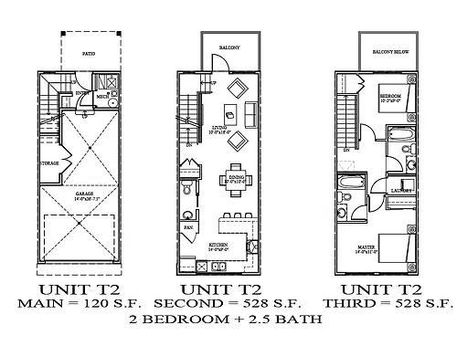 Floor plan Townhome - The Brownstone