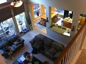 Living room with open floor plan