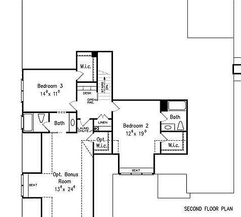 Second Floor (1,139 sq. ft.) Plan
