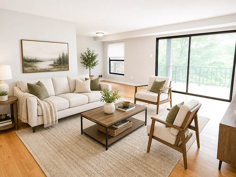 Hardwood 1-Bed (Staged)