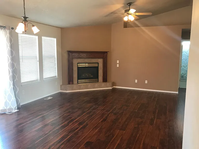 Cozy gas fireplace in great room just in time for fall!