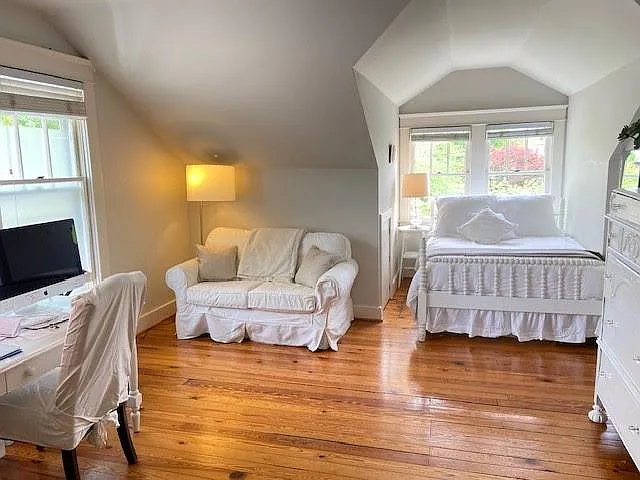 Upstairs bedroom windows to front and North