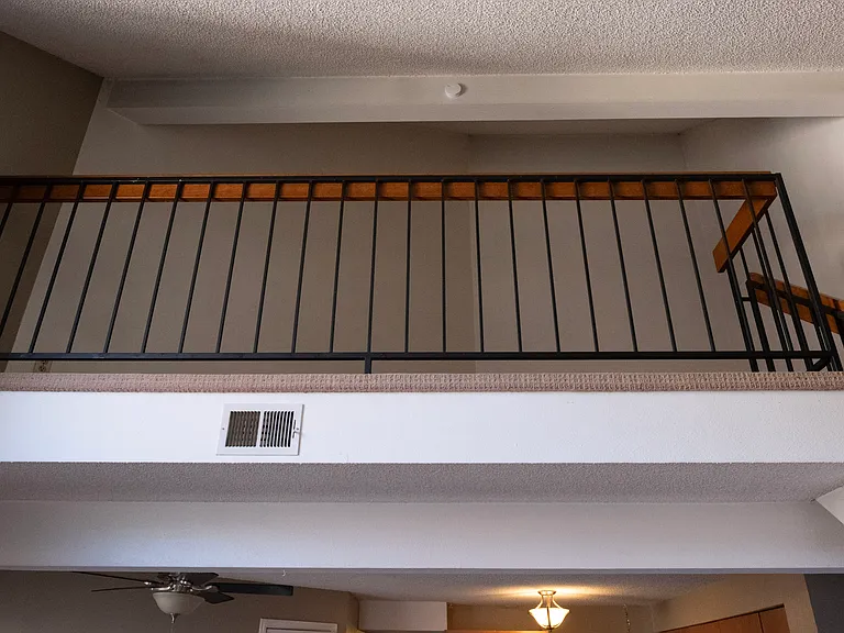 Loft above living room