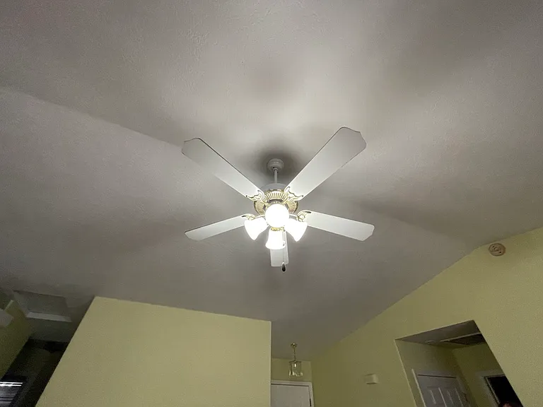 Ceiling fan in main living area