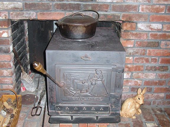 doublesided fireplace with woodstove insert