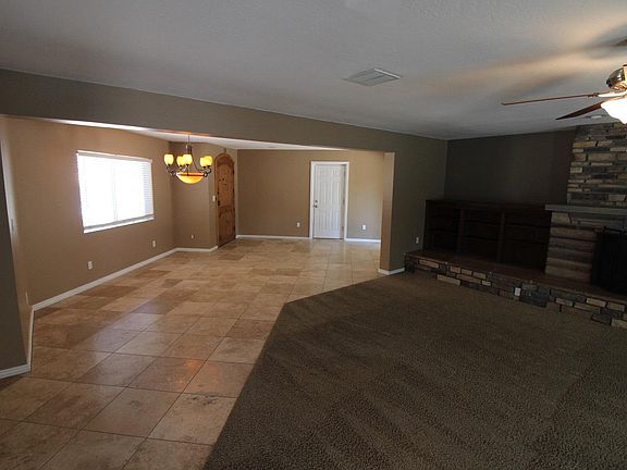 View from part of the family room of informal dining room