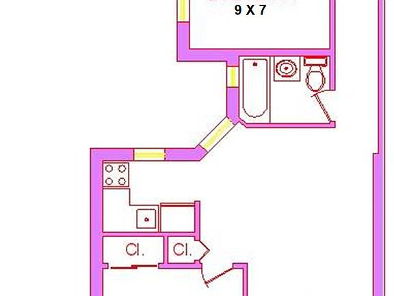 2nd image of 206 E 17th St #2D