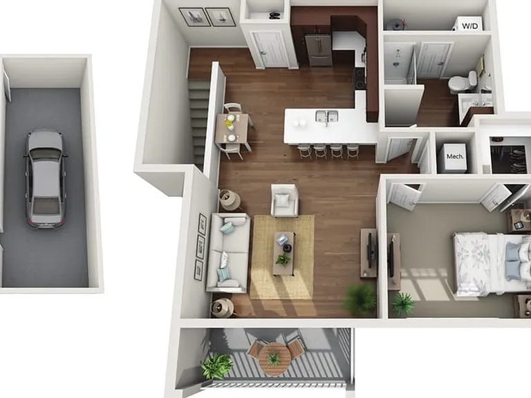 Floor Plan 1C | Drexel Ridge Apartments | Apartments in Oak Creek, WI Floor Plan 1C | Drexel Ridge Apartments | Apartments in Oak Creek, WI
