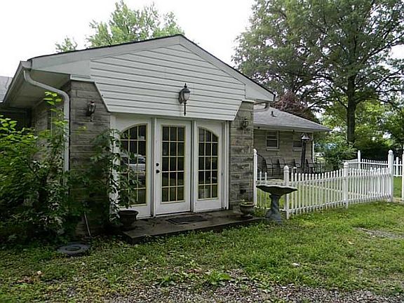 Exterior Front. View of Office entrace w/ French Doors