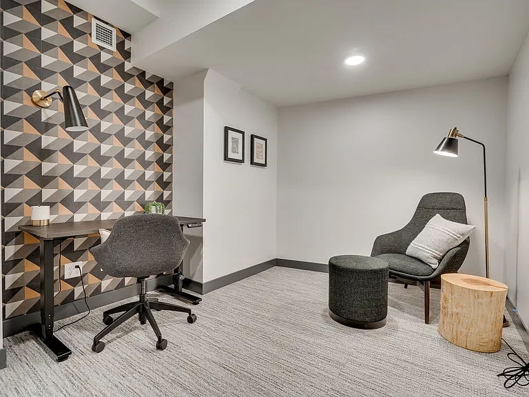 Work from home in a private productivity suite