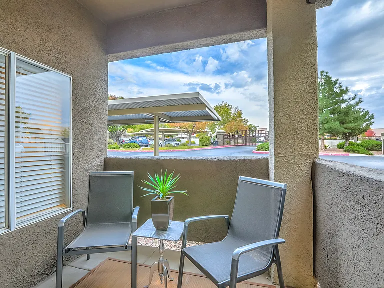 Private balconies and patios