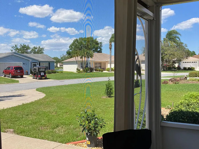 View from front lanai. Peaceful neighborhood