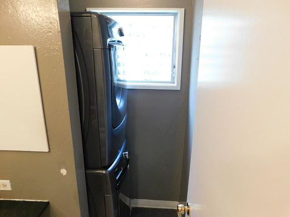 Stacked Washer/Dryer in downstairs full bathroom