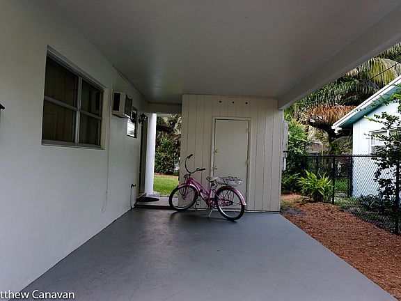 Carport and utility room