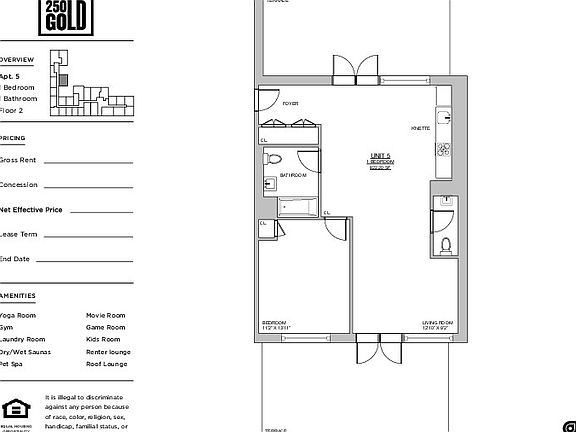 2nd image of 250 Gold St #265