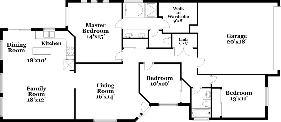 3 bed, 2.0 bath, 1511 sqft, $2,130 — Photo 2