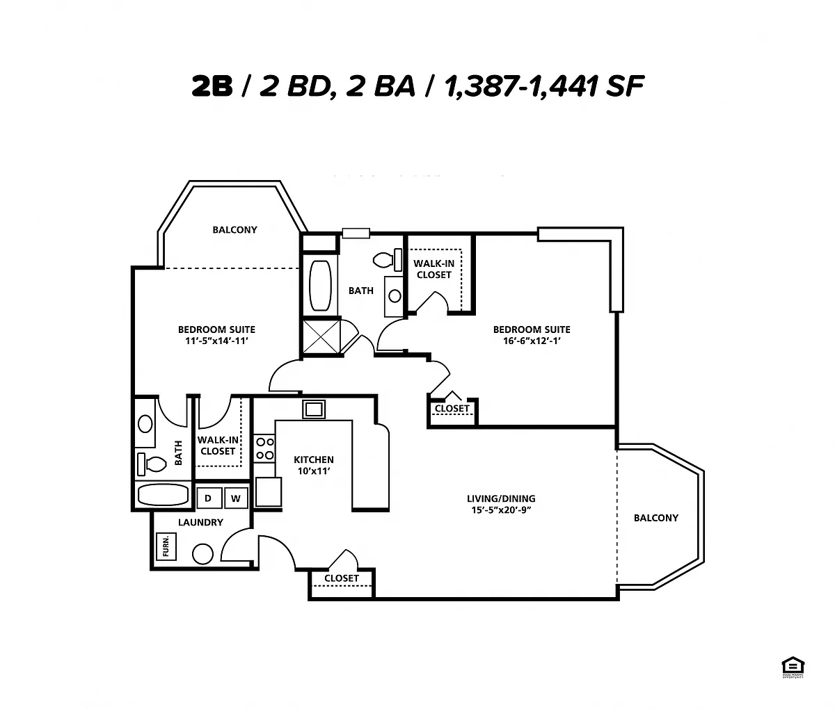 Floor plan 2B