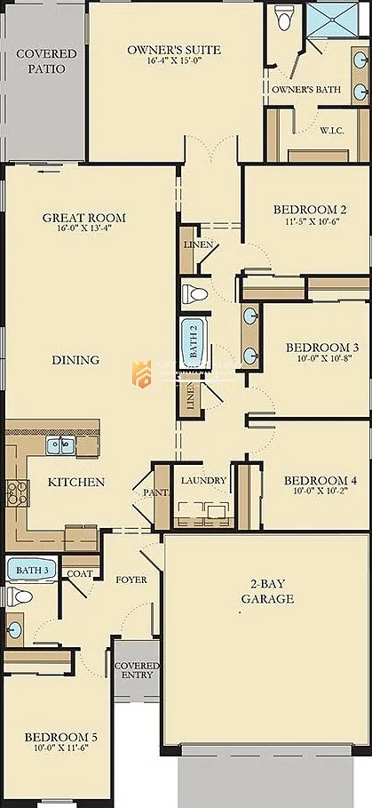 5 bed, 3.0 bath, 1953 sqft, $2,500 — Photo 2