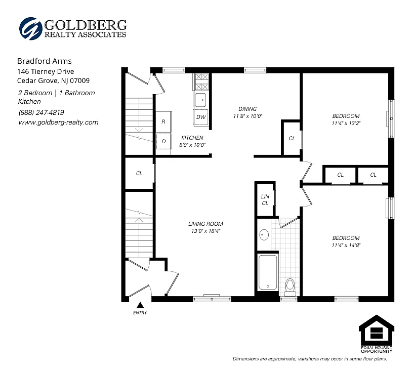 Floor plan Two Bedroom