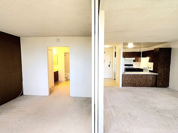sliding door to separate the room and the living room when not use you can open it so the space looks even bigger