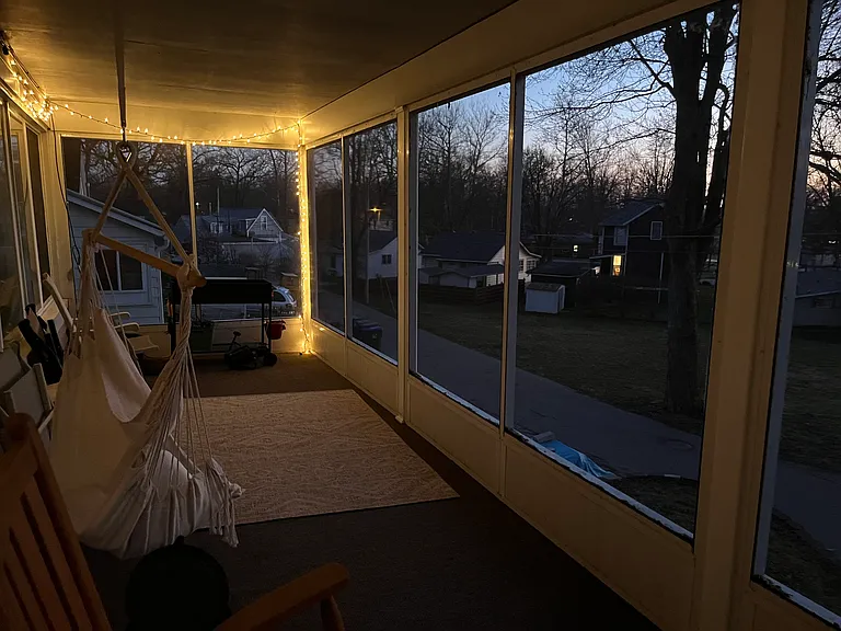 Screened-in porch