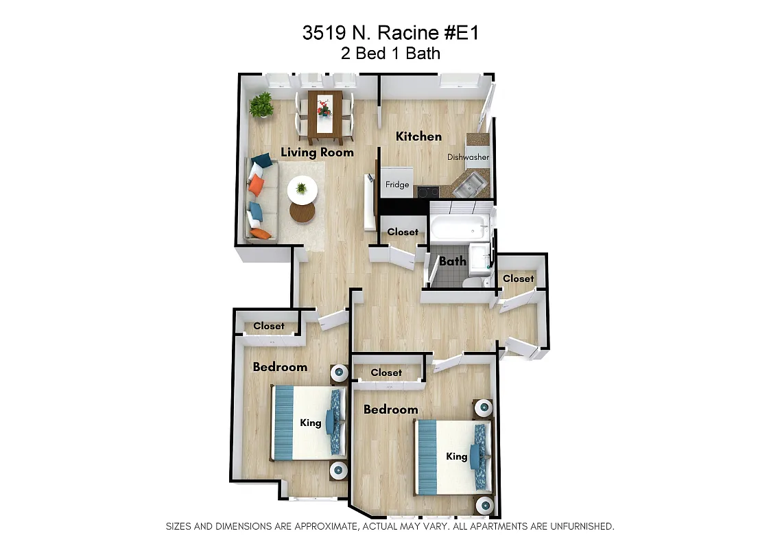 Floor plan 2 Bed