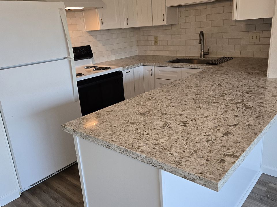Brand new cabinets, sink and countertops!