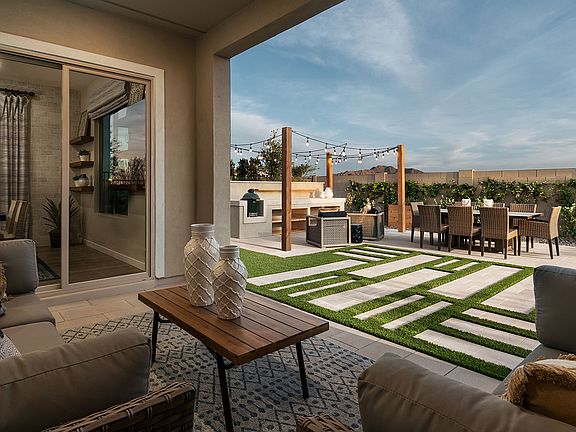 Spring Model Backyard