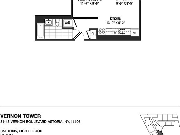 2nd image of 31-43 Vernon Blvd #805