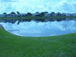 View of pond from back deck.