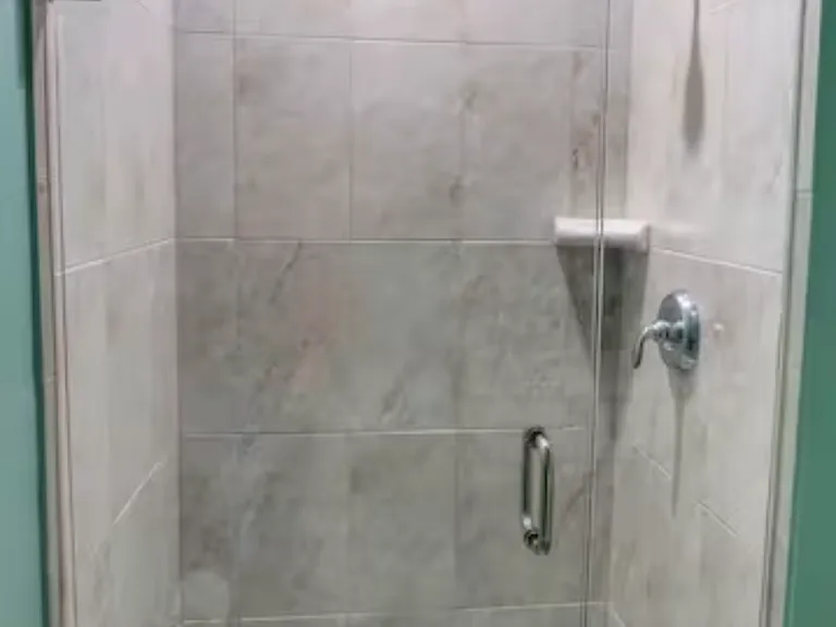 Frameless Glass Shower in the 2nd Bathroom