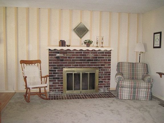 Notice the fireplace