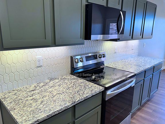 Kitchen with under cabinet lighting